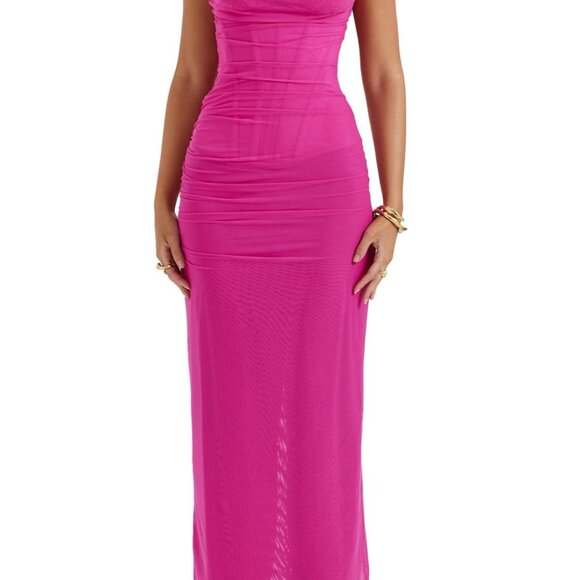 House of CB Vibrant Pink Maxi Dress - Picture 2 of 6